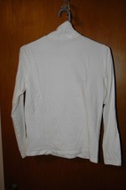 Ladies Faded Glory Stretch Medium 8/10 White Long Sleeve Turtle Neck Shirt - $11.99