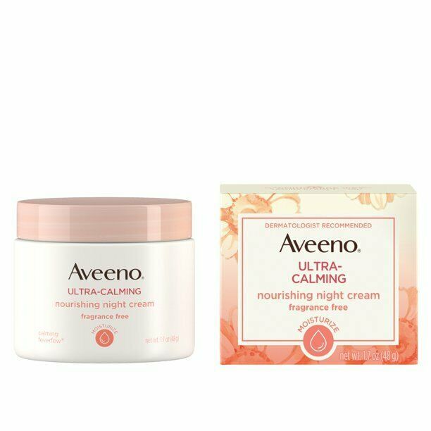 Primary image for Aveeno Ultra-Calming Nourishing Night Cream for Sensitive Skin, 1.7 oz..+