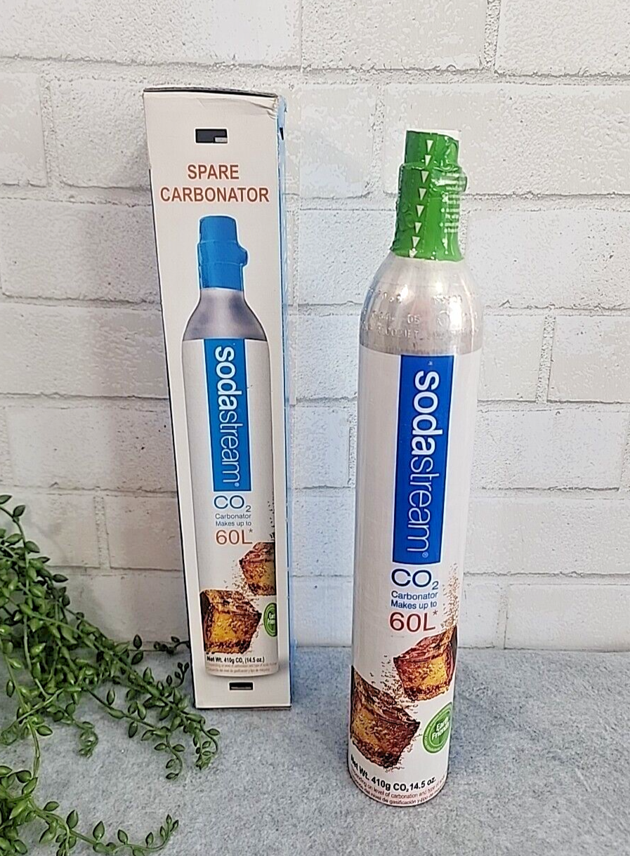 Soda Stream Spare Carbonator Sodastream 60L 410g CO2 Replacement Sealed ... - $24.99