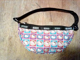 Hello Kitty Sanrio Colorful Purse 2007 Small Handbag Rainbow Squares - £10.78 GBP
