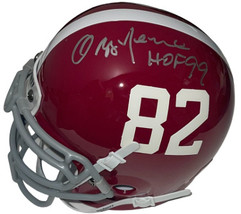 Ozzie Newsome signed Alabama Crimson Tide Schutt Authentic #82 Mini Helmet HOF 9 - £75.89 GBP