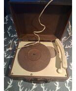 Vintge Hudson 78 Rpm Portable Record Player Powers On &amp; Turns - $70.52 CAD