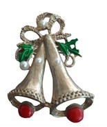Vintage Mid Century Christmas Bells Pin Brooch – Holiday Jewelry Collect... - $163.16 MXN