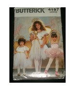 Butterick Halloween Costume Uncut Pattern 4197 Fairy Ballerina Ballet Wi... - £16.58 GBP