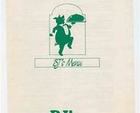 BJ&#39;s A Place for Ribs Menu Mill Street Danville Pennsylvania 1990&#39;s - $13.86