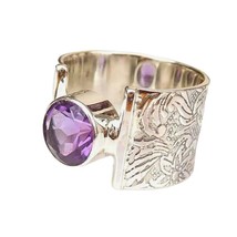 Amethyst Gemstone 925 Silver Ring Handmade Jewelry Ring All Size For Women - £7.34 GBP