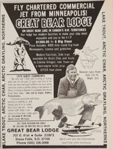 1975 Print Ad Great Bear Lodge Great Bear Lake Canada NWT Fishing - £8.47 GBP