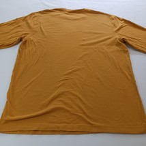 George Crewneck Men's Long Sleeve Yellow Cotton T-Shirt Size L (42-44) image 10