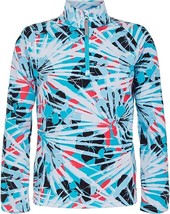 Spyder Girls Surface Zip T-Neck Midlayer Shirt, Size XL(16/18 Girls) NWT - £31.11 GBP