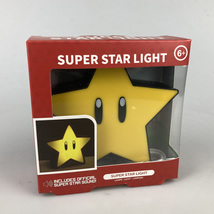 Mario Super Star Desktop LED Night Light with Theme Sound Children&#39;s Room Decor - £23.44 GBP