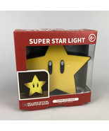 Mario Super Star Desktop LED Night Light with Theme Sound Children&#39;s Roo... - $29.99