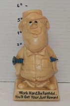 1979 &quot;Work Hard be Faithful You&#39;ll get your Just Reward&quot; Wallace Berrie ... - $24.70