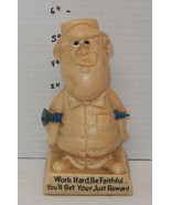 1979 &quot;Work Hard be Faithful You&#39;ll get your Just Reward&quot; Wallace Berrie ... - $460.88 MXN