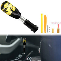 VIP 10CM JDM Clear Yellow Real Flowers Automatic Gear Stick Shift Knob  - $24.00