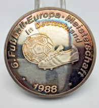 Soccer Eurocup Germany 1988 Silver Coin ~ Silver 0.999 /  Fussball Germany Team - £50.60 GBP