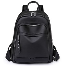 Women Fashion PU Leather Backpack Female Teenager Large Capacity School Bag Lady - £40.45 GBP