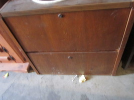 LOCAL PICKUP 2 drawer wood Filing Cabinet WITH LOCKING OPTION  NO KEYS  ... - $153.84