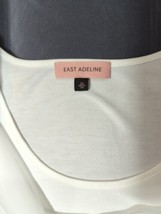 East Adeline 2X Women&#39;s blouse USA made off white sleeveless sheer layer - £11.86 GBP