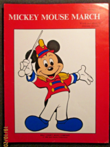 Walt Disney: (Rare Vintage Sheet Music COLLECTION,1940,,S) Mickey Mouse March - £95.56 GBP