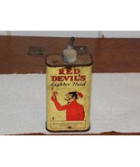 Vintage Red Devil’s Lighter Fluid 4 OZ Lead Top Can - $820.99 MXN