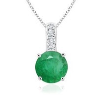 Authenticity Guarantee

0.47 Ct Natural Emerald Round Shape Pendant Necklace ... - £246.63 GBP+