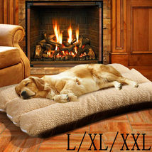 Large Pet Dog Bed Soft Warm Washable Cushion Pillow Mattress Puppy Mat 3 Size US - £28.74 GBP