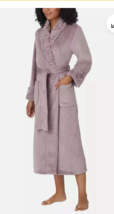 Carole Hochman Midweight Plush Wrap Robe GRAY Women&#39;s Sz M NWT - $384.24 MXN