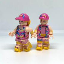 YY Minifigure Building Custom Barbie and Ken Roller Blades - £10.40 GBP