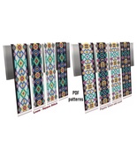 Loom-Odd Peyote Stitch Bracelet patterns, Miyuki Delica and Preciosa, PD... - €4,36 EUR+