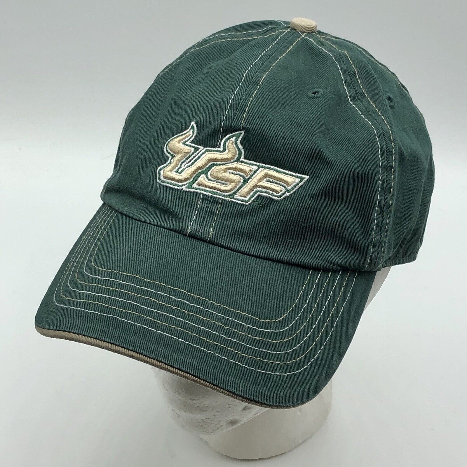 USF University South Florida Bulls Franchise Fitted Hat Cap Size Medium NCAA - $23.75