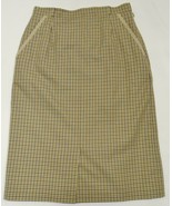 AQUASCUTUM London Women&#39;s Club Check Wool Skirt 26&quot; waist L26&quot; Career Wear - £36.01 GBP