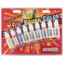 Jacquard Metallic Airbrush Color Pack .5Oz 9/Pkg- - $50.79