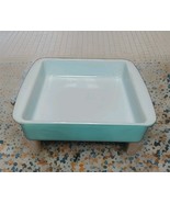 VTG Pyrex 8&quot; Square Turquoise Robin Egg Blue Ovenware Teal Baking Dish #... - $63.65 CAD