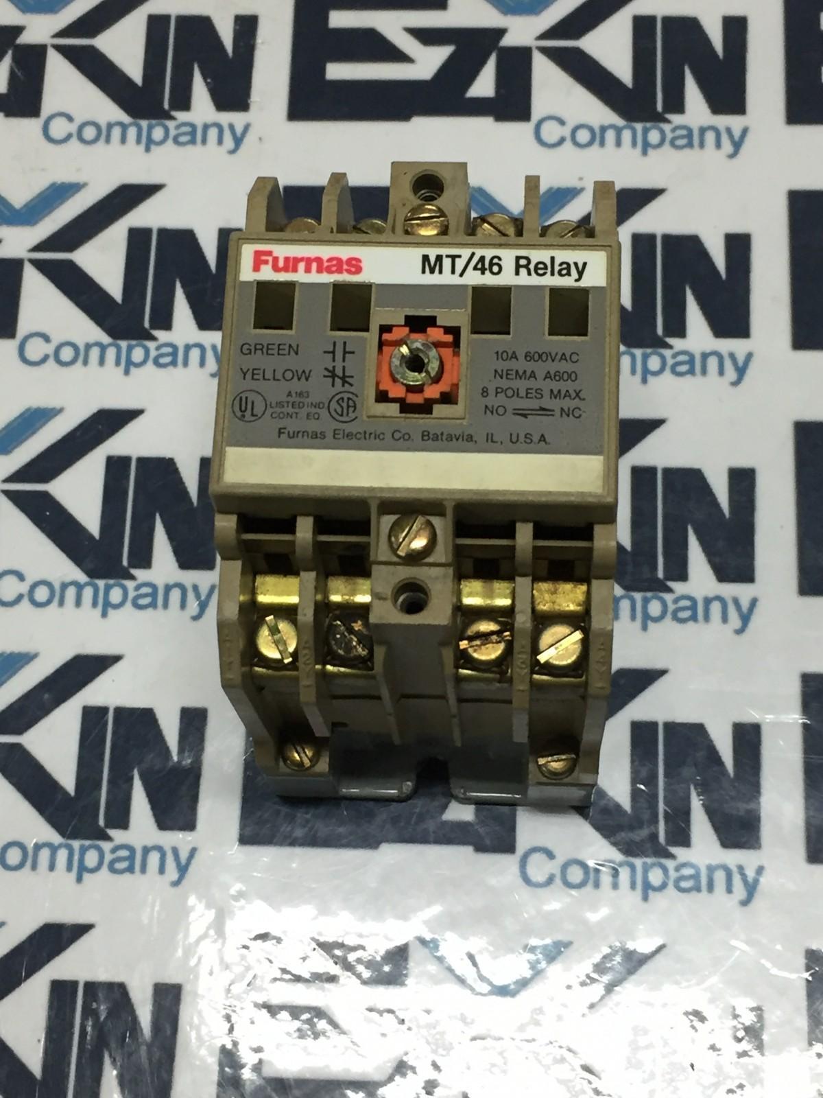 Furnas MT/46 Control Relay 600V 10A 46MT40F  - $23.50