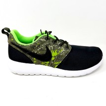 Nike Roshe One Print (GS) Black Carg0 Khaki Green Kids Size 7 Shoes 677782 008 - £45.56 GBP