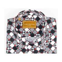 Men 100% Cotton Sport Shirt CIERO MONTERO Turkey Dress/Casual #5055-01 Black/Red image 6