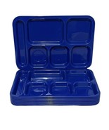 TRAEX Cafeteria Trays Lunch School Divided 6 Compartments Blue 10&quot; x 14 ... - $28.50