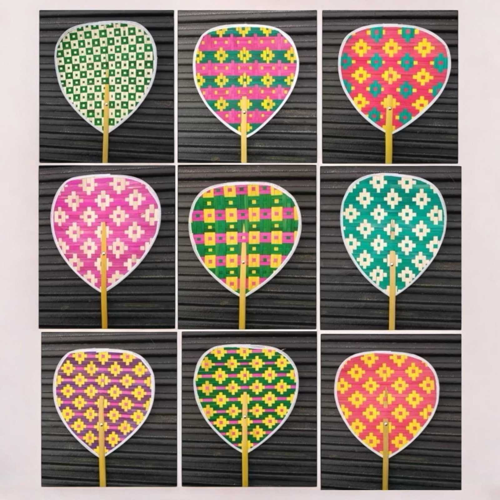Handwoven Bamboo Fans – Timeless Craftsmanship from Thailand – Perfect f... - $13.50