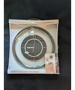 1980 Sunbeam Round Gold Nickel Glass Quartz Analog Wall Clock 882-1744 NEW - €70,29 EUR