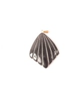 Carved Obsidian Shell Pendant 2 inches Long Beautiful - $14.01