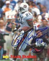 Frank Sanders Auburn Tigers signed autographed 8x10 photo COA. - £47.32 GBP