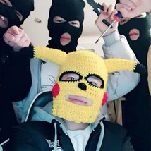 Pikachu hat, mask, funny, head cover, parody, animation, school props, a... - $64.17