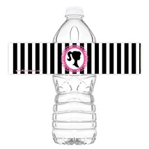 Glamour Girl Party Bottle Labels - 20 Glamour Girl Water Bottle Labels -... - $16.99