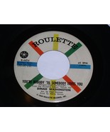Dinah Washington You're Nobody 'Til Where Are You 45 Rpm Record Roulette 4424 - $14.99