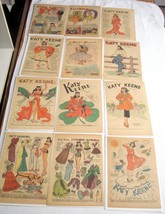 12 Katy Keene 1950&#39;s  Pin-Up, Paper Doll &amp; Comic Pages Bill Woggon GGA - £15.63 GBP