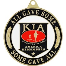 KIA America Remembers Round Key Ring All Gave Some, Some Gave All - £9.06 GBP