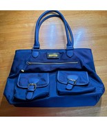 Calvin Klein Belfast Nylon Organizational Buckle Tote in Navy Blue EUC C... - $1,134.94 MXN