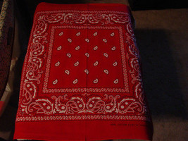 BANDANNA HANDKERCHIEF RED  SET OF 3 - £6.25 GBP