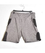Series 8 Women&#39;s Grey Compression Shorts Size XL Pockets - $253.51 MXN