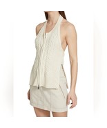 3.1 Phillip Lim Size S Zip Front Cable Knit Sleeveless Top - $2,989.45 MXN